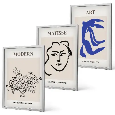 Lot de 3 affiches abstraites minimalistes pour la décoration de votre salon