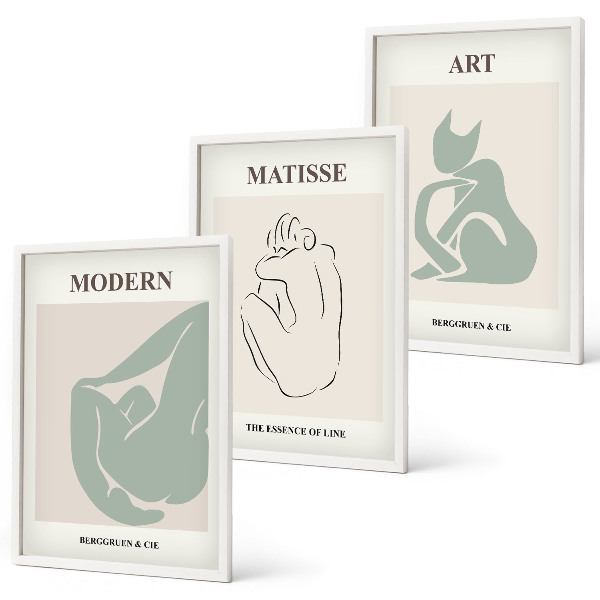Cadre photo mural Figures abstraites au pastel