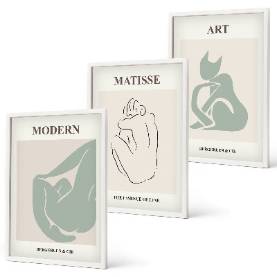 Cadre photo mural Figures abstraites au pastel