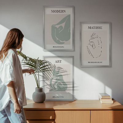 Cadre photo mural Figures abstraites au pastel