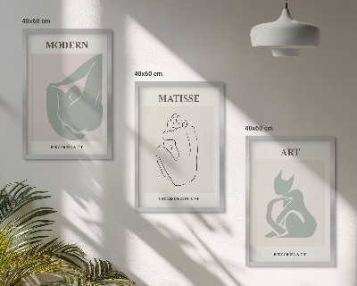 Cadre photo mural Figures abstraites au pastel