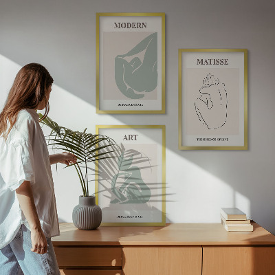 Cadre photo mural Figures abstraites au pastel