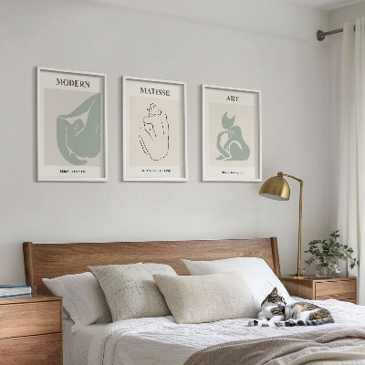Cadre photo mural Figures abstraites au pastel