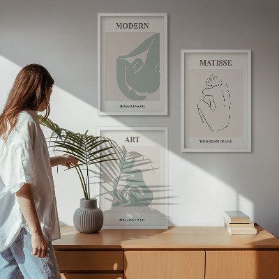 Cadre photo mural Figures abstraites au pastel