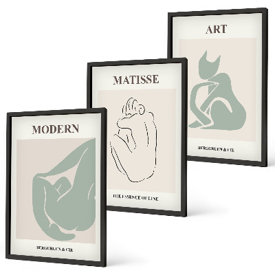 Cadre photo mural Figures abstraites au pastel