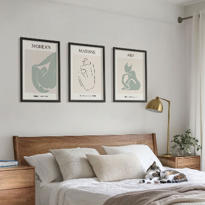 Cadre photo mural Figures abstraites au pastel