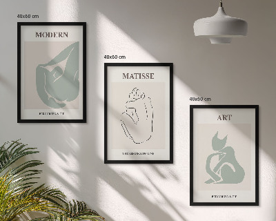 Cadre photo mural Figures abstraites au pastel