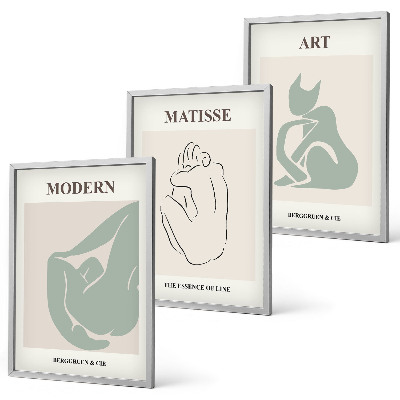 Cadre photo mural Figures abstraites au pastel