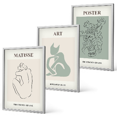 Cadre photo mural Affiches Matisse Vert Beige
