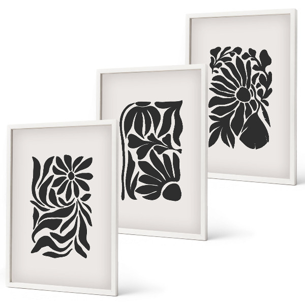 Cadre photo mural Motifs végétaux abstraits