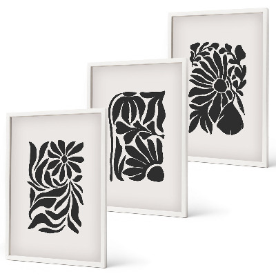 Cadre photo mural Motifs végétaux abstraits