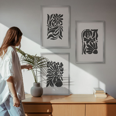 Cadre photo mural Motifs végétaux abstraits