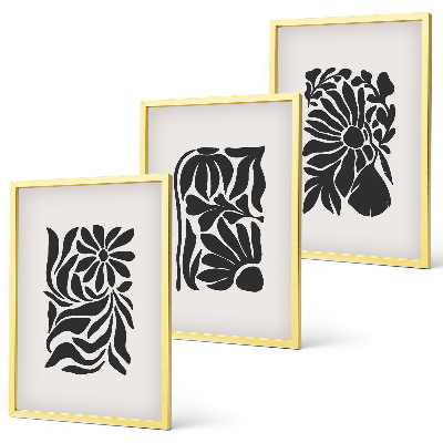 Cadre photo mural Motifs végétaux abstraits
