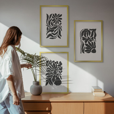 Cadre photo mural Motifs végétaux abstraits