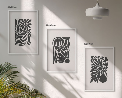 Cadre photo mural Motifs végétaux abstraits