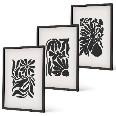 Cadre photo mural Motifs végétaux abstraits