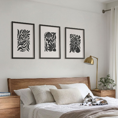 Cadre photo mural Motifs végétaux abstraits