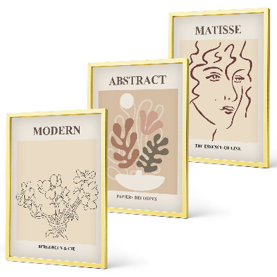 Cadre photo mural Lignes de plantes modernes