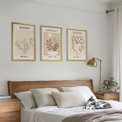 Cadre photo mural Lignes de plantes modernes