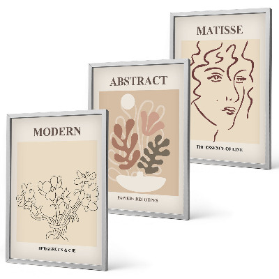 Cadre photo mural Lignes de plantes modernes