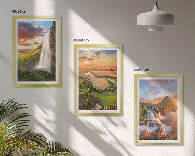 Cadre photo mural Paysages de cascades de l'ouest