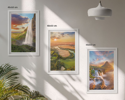 Cadre photo mural Paysages de cascades de l'ouest