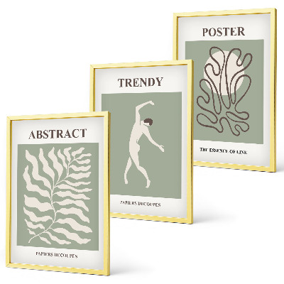Cadre photo mural Les motifs végétaux verts de Matisse