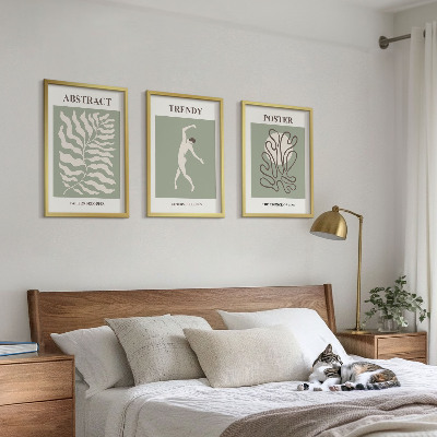 Cadre photo mural Les motifs végétaux verts de Matisse