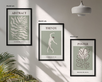 Cadre photo mural Les motifs végétaux verts de Matisse