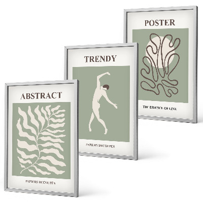 Cadre photo mural Les motifs végétaux verts de Matisse