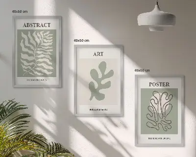 Lot de 3 affiches motifs végétaux de Matisse tableaux décoratifs pour salon