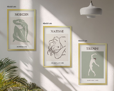 Cadre photo mural Personnages minimalistes et stylés