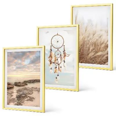 Cadre photo mural en forme de nuage tressé en herbe de mer