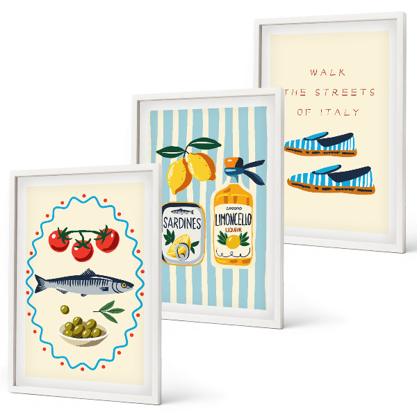 Cadre photo mural Images de style de vie aux saveurs italiennes