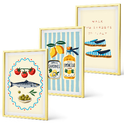 Cadre photo mural Images de style de vie aux saveurs italiennes
