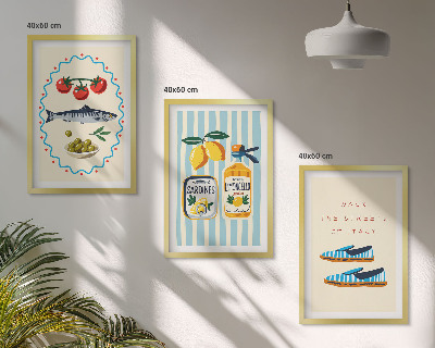 Cadre photo mural Images de style de vie aux saveurs italiennes