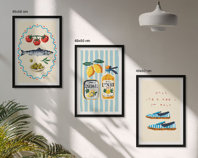 Cadre photo mural Images de style de vie aux saveurs italiennes