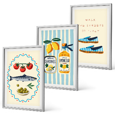 Cadre photo mural Images de style de vie aux saveurs italiennes