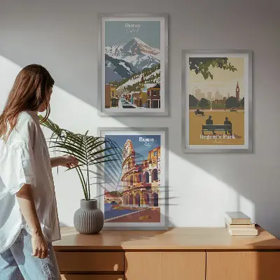 Cadre photo mural représentant les montagnes d'Ouray et le Colisée de Londres