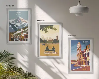 Cadre photo mural représentant les montagnes d'Ouray et le Colisée de Londres