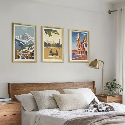 Cadre photo mural représentant les montagnes d'Ouray et le Colisée de Londres