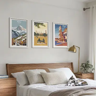 Cadre photo mural représentant les montagnes d'Ouray et le Colisée de Londres