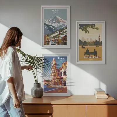 Cadre photo mural représentant les montagnes d'Ouray et le Colisée de Londres