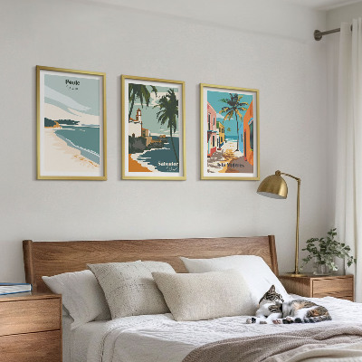 Cadre photo mural Plages tropicales et palmiers