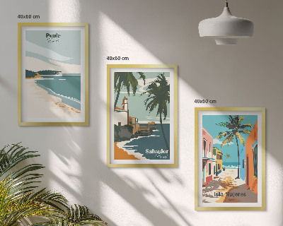Cadre photo mural Plages tropicales et palmiers