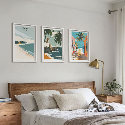 Cadre photo mural Plages tropicales et palmiers
