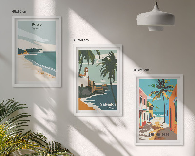 Cadre photo mural Plages tropicales et palmiers