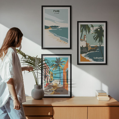 Cadre photo mural Plages tropicales et palmiers