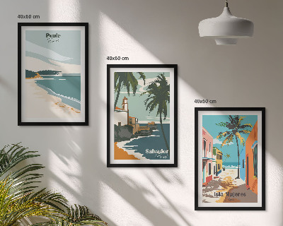 Cadre photo mural Plages tropicales et palmiers