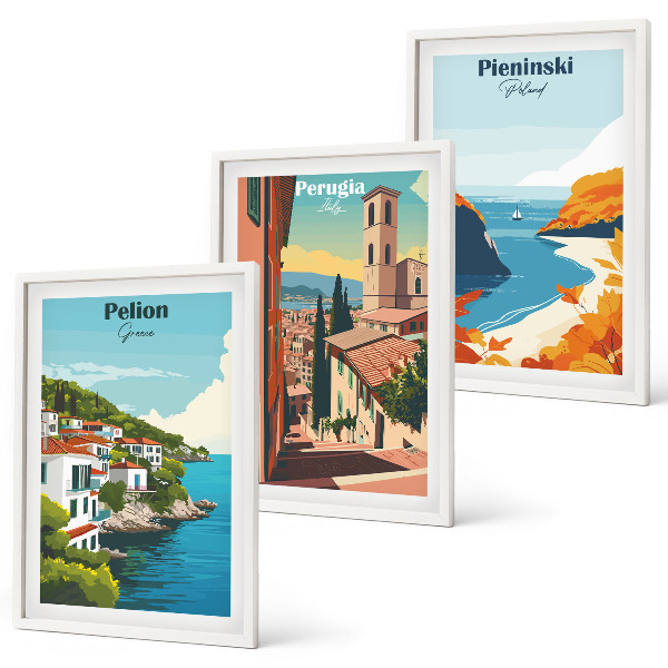 Cadre photo mural Paysages rétro pittoresques